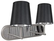 Nowoczesny czarny podwójny kinkiet - 4X K492 R0-H25