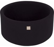 Okrągły Suchy Basen 90x40cm Dla Dziecka Bez Piłeczek, Bawełniany, Czarny - Meowbaby®