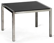 Szklany stół kawowy TAZ, 60x60 cm, czarny