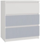 Młodzieżowa komoda z szufladami biały + niebieski N5-N85