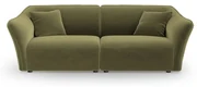 Zielona aksamitna sofa 206 cm Tokyo – Cosmopolitan Design