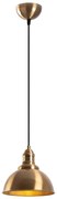 Lampa wisząca w kolorze brązu z metalowym kloszem ø 21 cm Varzan – Opviq lights