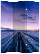 Parawan - Droga zimą (126x170 cm)