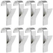 Haczyk - wieszak na grzejnik żeberkowy, chrom, 8 sztuk w komplecie, WENKO