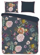 Antracytowa pościel dwuosobowa z satyny bawełnianej 240x220 cm Parma – Descanso