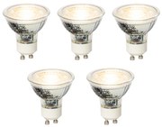 Zestaw 5 ściemnialnych żarówek LED GU10 4W 300 lm 2700K