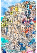 Obraz 60x90 cm Manarola – Fedkolor