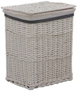 Wiklinowy na pranie kosz biały A2-K86