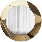 Lustro z nadrukiem okrągłe Nowoczesna abstrakcja