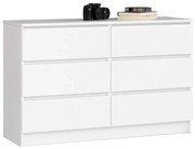 Biała komoda z szufladami H8-B46