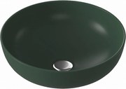 Umywalka ceramiczna nablatowa okrągła zielona 38 cm MOLIS GREEN