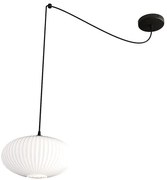 Nowoczesna lampa wisząca pająk z mlecznym kloszem - D169 B5-S43