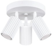 Plafon trzypunktowy KARBON 3P biały okrągły SOLLUX  LIGHTING
