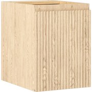 Mexen Rivel szafka łazienkowa podumywalkowa 35 cm, 1 drzwi, ryflowana, dąb - 91A21-03547-1-BF81