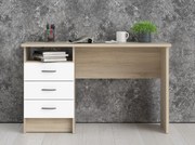 Biurko Function 3s biały/dąb sonoma