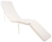 Białe bawełniane siedzisko na leżak ogrodowy House Nordic Arrecife