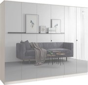 Szafa uchylna z lustrem Monza 6D 240 Kaszmir