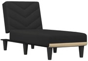 Czarny nowoczesny szezlong z rozkładanym oparciem P5-S77