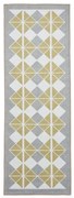 Żółto-szary chodnik odpowiedni do prania 61x170 cm Victoria Yellow – Think Rugs