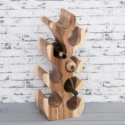 Stojak na wino Depok 68,5 cm natural