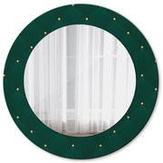 Zielony luksusowy szablon Lustro dekoracyjne okrągłe