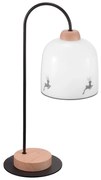 Kolarz A1352.71.Gr.100 - Lampa stołowa NONNA 1xE27/60W/230V jeleń dąb/biała/szara