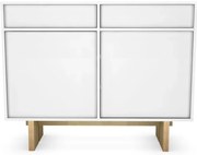 Biała komoda z nóżkami G0-K85