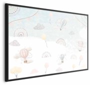 Plakat Przygoda pośród chmur 30x21 cm z ramą czarną bez marginesu ARTGEIST B