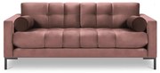 Różowa aksamitna sofa Cosmopolitan Design Bali