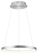 Design hanglamp aluminium incl. LED dimbaar easylift - HoopDesignerski Oswietlenie wewnetrzne