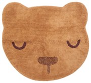 Ceglasty bawełniany dywan dziecięcy tkany ręcznie odpowiedni do prania 110x110 cm Sandel – Nattiot