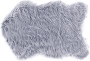 Bellatex Sztuczne futerko - dywanik szary, 60 x 90 cm