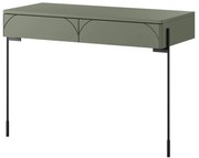 Toaletka Sonatia 100 cm z dwoma szufladami - oliwka