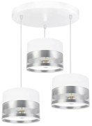 Żyrandol na lince MILO 3xE27/60W/230V srebrny