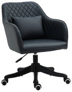 Vinsetto Ergonomiczny fotel biurowy z masażem krzesło obrotowe z funkcją wibracji szary | Aosom PL