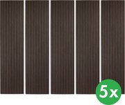 Drewniany panel akustyczny, 2400 x 600 mm, B2BP011, 5 szt, eukaliptus
