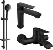 Mexen Pecos DQ40 zestaw wannowy, czarny - 72703DQ40-70