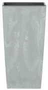 Donica ogrodowa z wkładem Urbi Square Beton Effect 17 x 17 x 32,5 cm szary PROSPERPLAST