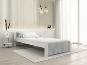 Łóżko IKAROS 90 x 200 cm, beton/biały Stelaż: Bez stelaża, Materac: Bez materaca