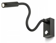 RED - Design Rendl - R10541 - LED lampka AIM LED/3W/230V czarna