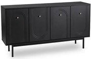 Czarna komoda na nóżkach L5-A28