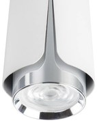 FLOWER WHITE CHROME DOWNLIGHT 1xGU10, biała, chrom, srebrna pojedyncza