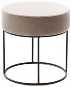 Pufa RELO Ø 40 cm beżowa