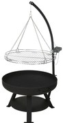 Palenisko ogrodowe z kratką, Ø 60 cm