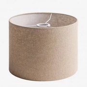 Arlina Abażur Do Lampy Z Tkaniny Marrón Arena Claro & Ø30 Cm - ↑20 Cm - Sklum