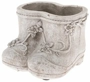 Doniczka betonowa Shoes, 15,5 x 10,5 x 12,5 cm