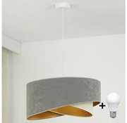 Brilagi - LED Żyrandol na lince LYRA 1xE27/15W/230V szary/kremowy/złoty