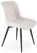 Pikowane nowoczesne kremowe krzesło B5-R41
