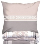 Pościel bawełniana Greno Premium Versus 220x200 cm beżowa GRENO