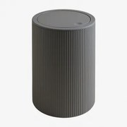 Kosz Na Śmieci Ozene Abs Z Pokrywą Grafitowa Szarość - Sklum